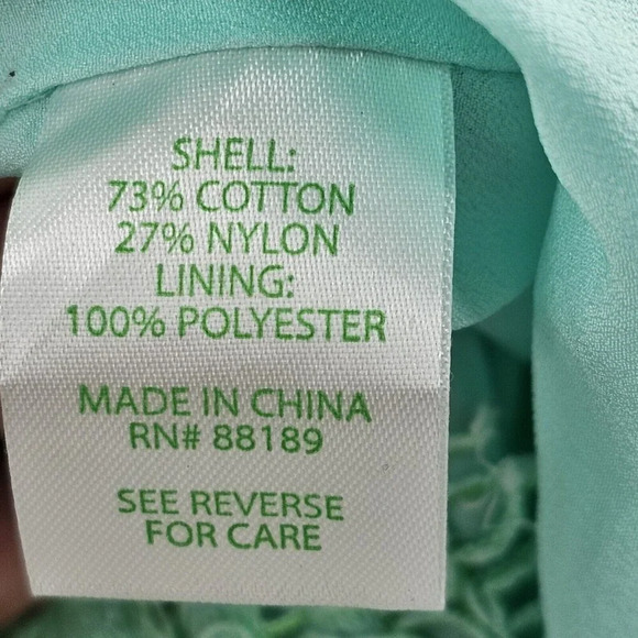 Lilly Pulitzer Meryl Dress Size 00 Poolside Mint Green Diamond Lace - Picture 4 of 6